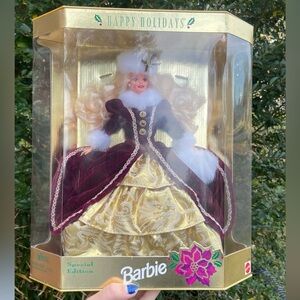 Mattel 1996 Happy Holidays Barbie Doll - Special Edition